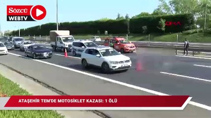 Ataşehir TEM'de motosiklet kazası: 1 ölü