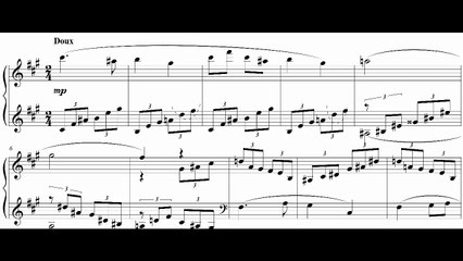 Suite pour clavier II   Huitième Prélude, Doux