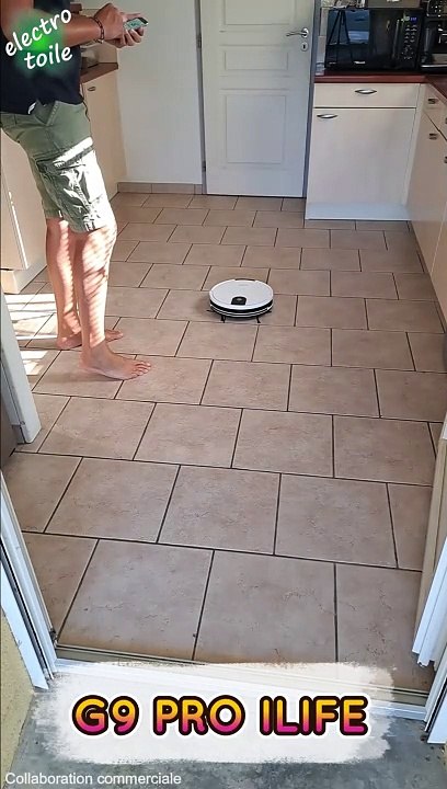 Aspirateur robot Ilife G9 Pro  Timelaps en mode Auto  Nettoyage de la cuisine