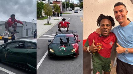 Youtuber IShowSpeed Jumps Over 2 speeding Luxury Cars Video Viral | Real Or Fake, Public Reaction