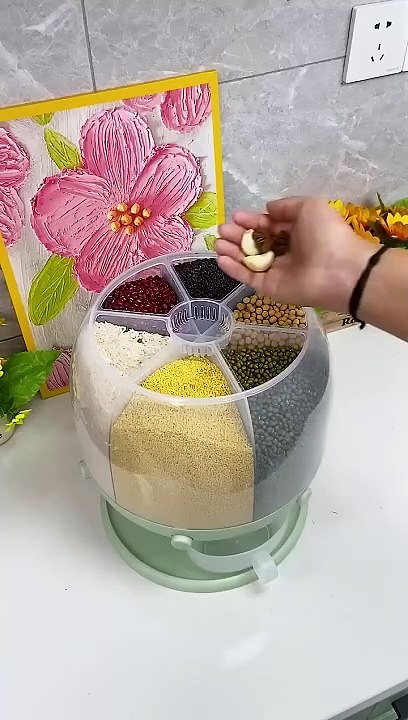 Tool Items | With this multi-purpose cereal bin |food is organized and easier to use | Short