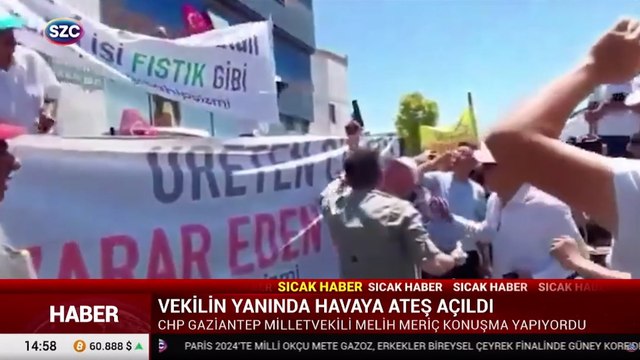 CHP'li vekilin mitinginde havaya ateş açıldı! Saldırgan gözaltında