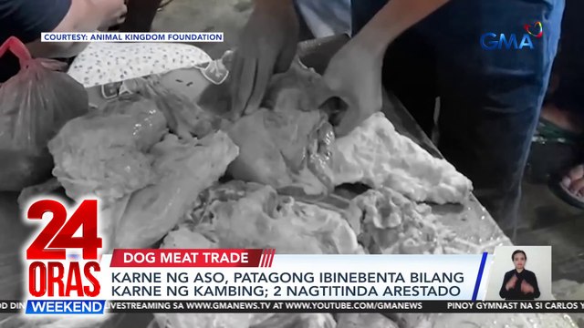 Karne ng aso, patagong ibinebenta bilang karne ng kambing; 2 nagtitinda arestado | 24 Oras Weekend