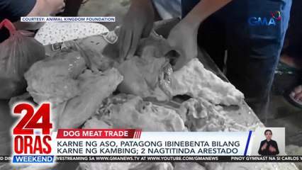 Karne ng aso, patagong ibinebenta bilang karne ng kambing; 2 nagtitinda arestado | 24 Oras Weekend