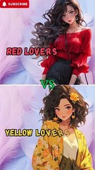 Red Lovers VS Yellow Lovers #shorts #challenge #fashion #choose #subscribe