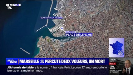 Marseille: un homme poursuit et percute un scooter après le vol de sa montre, un mort et un blessé grave