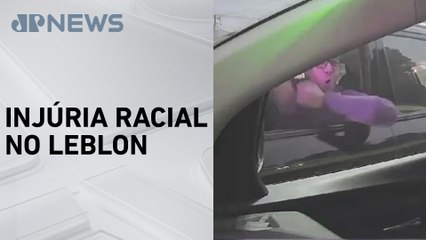 Motorista é flagrado imitando macaco para taxista no Rio de Janeiro