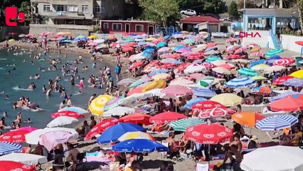 Zonguldak'ta Kapuz Plajı doldu