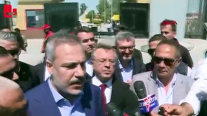 Hakan Fidan, Refah Sınır Kapısı'na gitti