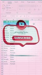 How to add MR. And Mrs faster in excel for beginners No.20