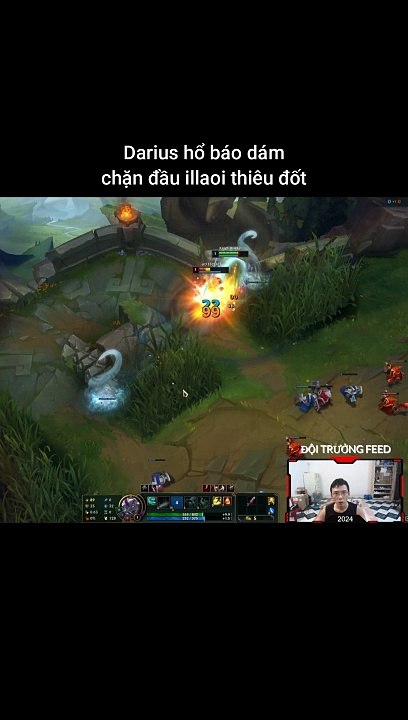 Darius hổ báo dám chặn đầu illaoi thiêu đốt #darius #illaoi #leagueoflegends #shorts