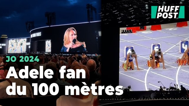 Adele arrête son concert en plein milieu pour regarder la finale du 100 m