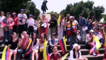 Protestas en México | El desesperado reclamo de los venezolanos tras las elecciones: 