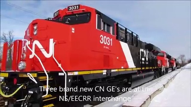 Three New CN GE Locomotives Erie, PA 1 25 15 By Jim Gray