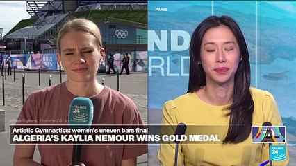 2024 Olympics: Algeria's Nemour makes history for Africa with gold on asymmetric bars