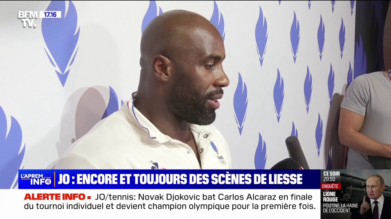 "On a réussi des Jeux olympiques mémorables": Teddy Riner évoque "la ferveur française" et le soutien du public qui l'ont porté pour toutes ses victoires