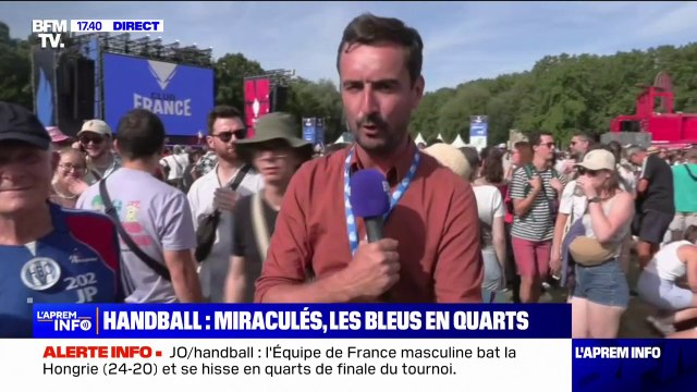 JO 2024: l'équipe de France masculine de handball bat la Hongrie et se hisse en quarts de finale du tournoi