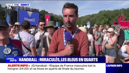 JO 2024: l'équipe de France masculine de handball bat la Hongrie et se hisse en quarts de finale du tournoi