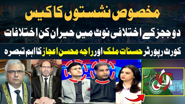 Reserved seats Case | Dissenting notes of Two judges | Hasnaat Malik & Raja Mohsin Ijaz Analysis
