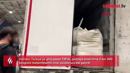 İran'dan Türkiye'ye gelen TIR takibe alındı! 2,2 ton metamfetamin ele geçirildi
