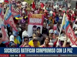 Sucre | Calles de Cumaná recibieron miles de manifestantes en respaldo al presidente Nicolás Maduro