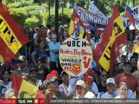 Pueblo de Amazonas se movilizó por la paz y en respaldo al presidente Nicolás Maduro