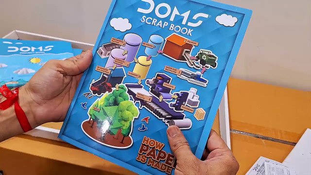 Unboxing and Review of DOMS Scrap book and project book