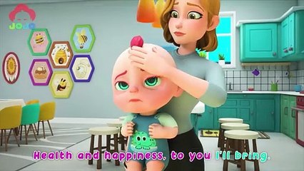 Baby Got Sick | Sick Song | Baby JoJo Nursery Rhymes & Kids Songs