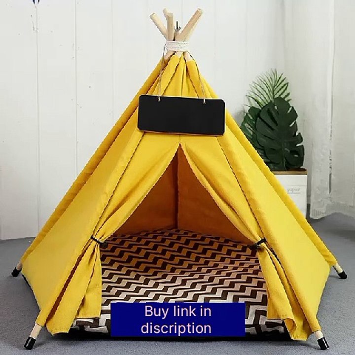 Pet Teepee Tents & Beds: Portable, Washable Comfort for Small Pets"