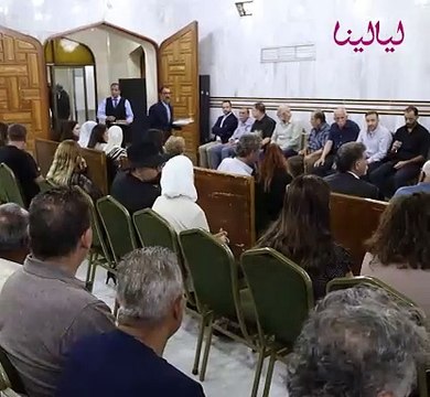 نجوم سوريا في عزاء الكاتب الفلسطيني حسن سامي يوسف
