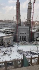 شاهد اكبر و أضخم مصلى الرجال مطلعه الحرم المكي في برج الساعة مكة ❤️❤️