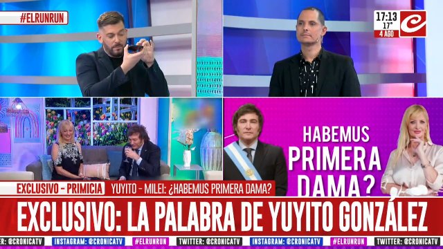 Yuyito González confirmó que cenó con Javier Milei: De despedida hubo...