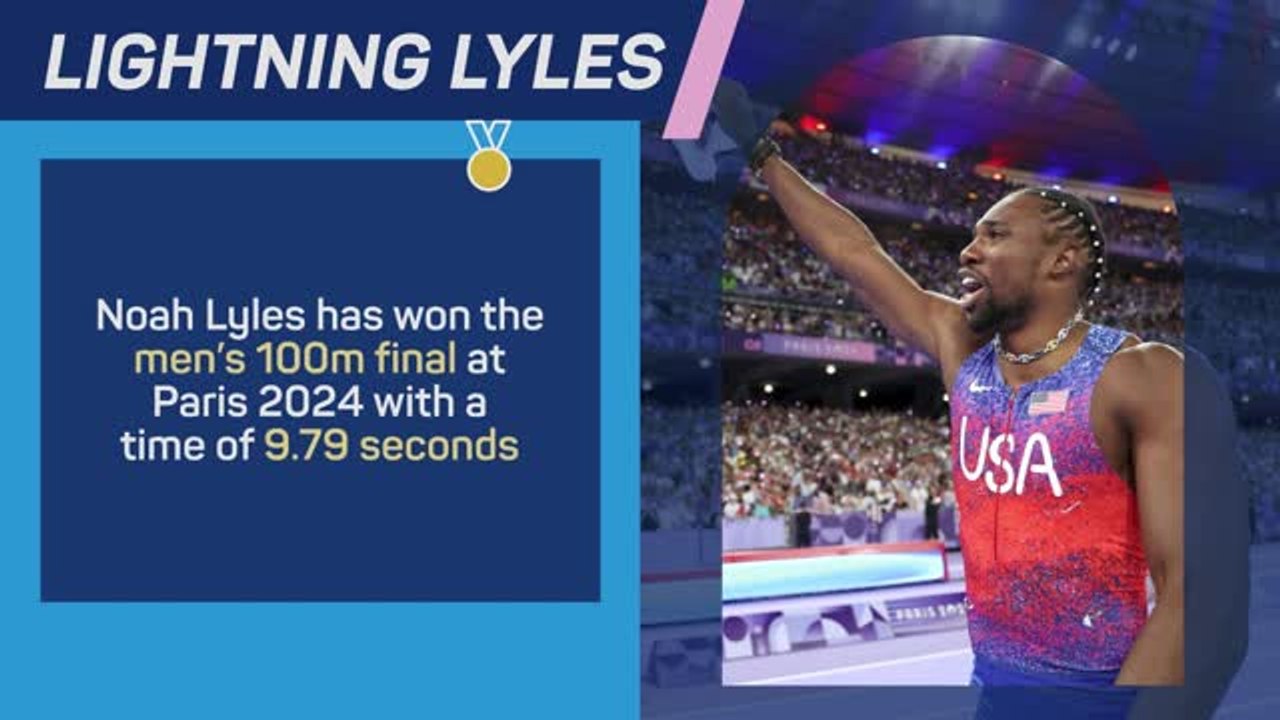 Medal Alert - Noah Lyles claims men's 100m gold