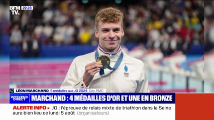 "J'ai fait 9 jours de folie": Léon Marchand réagit après sa dernière épreuve des JO de Paris 2024