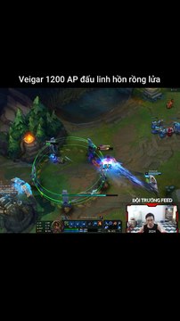 Veigar 1200 AP đấu linh hồn rồng lửa #veigar #leagueoflegends #shorts