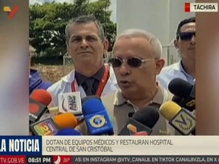 Gobierno regional dota de equipos médicos al Hospital Central de San Cristóbal en el edo. Táchira