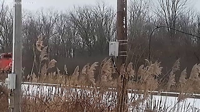 TRIPOD VIEW #1/13/24 With A CN M30241 EB Train Coming For A STOP