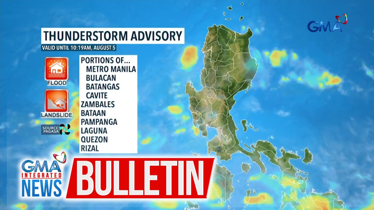 Thunderstorm, nararanasan ngayon sa ilang panig sa NCR at ilang karatig-probinsya | GMA Integrated News Bulletin