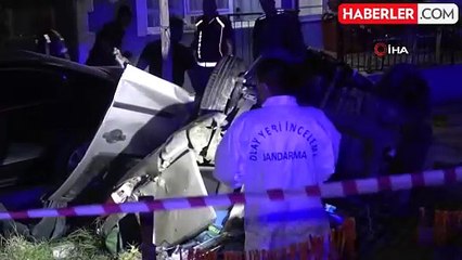 Kontrolden Çıkan Araç Bahçeye Daldı: 1 Ölü, 2 Yaralı