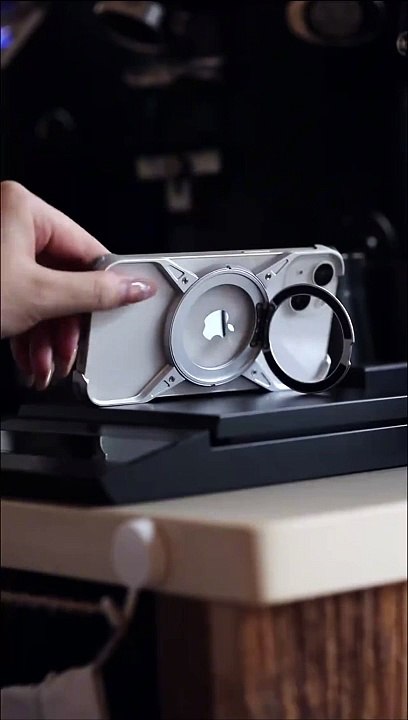 iPhone 14 13 15 Pro Max 360° Stand Rimless Bumper Shockproof Metal Cover