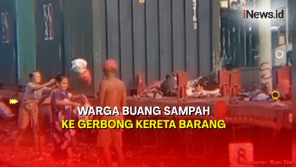 Viral Warga Buang Sampah ke Gerbong Kereta Barang, KAI Buka Suara
