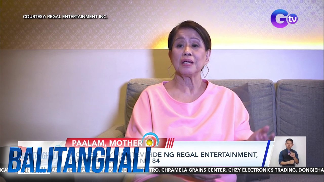 Mother Lily Monteverde ng Regal Entertainment, pumanaw sa edad na 84 | Balitanghali