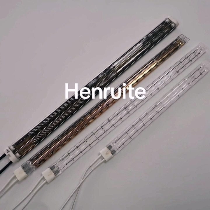 400mm 1000w 240v Twin tube infrared curing lamps IR twin tube emitter short wave medium wave fast response medium wave lamps for infrared paint dryer