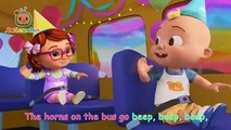 Wheels on the Birthday Bus Song!  Happy Birthday JJ! | CoComelon Nursery Rhymes & Kids Songs