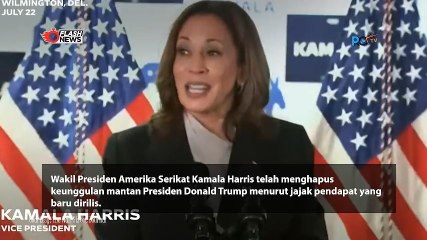 Kamala Harris Ungguli Trump dalam Jejak Pendapat Terbaru