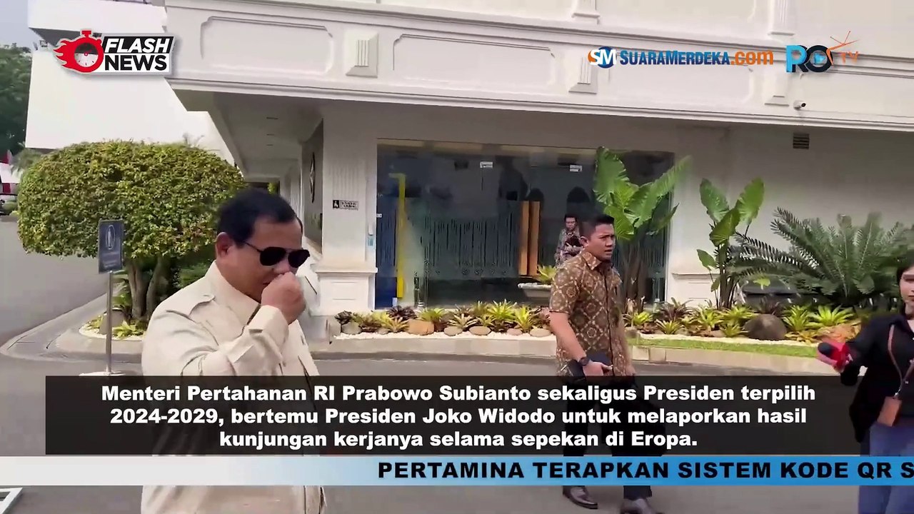 Temui Presiden Jokowi, Prabowo Laporkan Hasil Kunjungan di Eropa