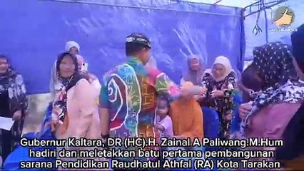 Berikan Bantuan Gubernur Kaltara Hadiri dan Letakkan Batu Pertama
