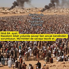 Mü’minleri de savaşa teşvik et….. - Nisâ 84.ayet