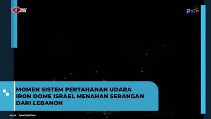 Terekam Jelas, Momen Iron Dome Israel Menahan Serangan Lebanon