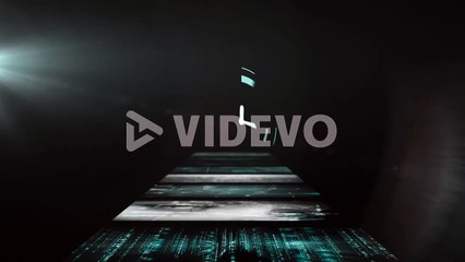 Animation of clock moving fast and screens with data processing